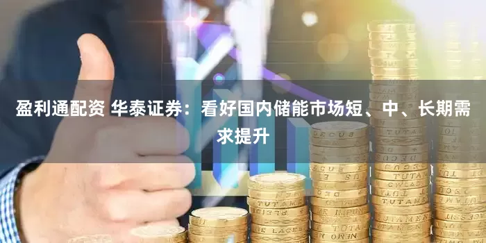 盈利通配资 华泰证券：看好国内储能市场短、中、长期需求提升